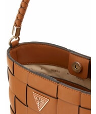 GUESS MAYLEE Mini sac bandoulière seau sac fourre-tout albury caramel - Sacs pour Femme - 3