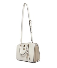 GUESS QUEENSLAND Sac &agrave; main avec bandouli&egrave;re blanc cass&eacute;/taupe - Sacs pour Femme - 3