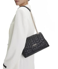 GUESS MELISANDRA Sac bandoulière / sac porté travers NOIR - Sacs pour Femme - 5