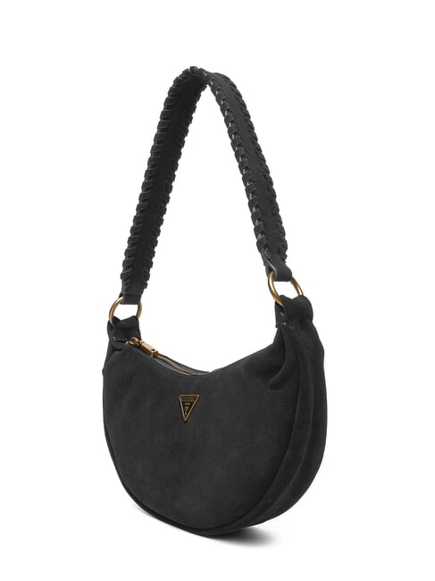 AMITA Sac bandouli&egrave;re en cuir NOIR - Sacs pour Femme