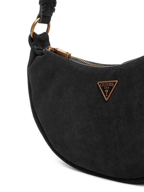 AMITA Sac bandouli&egrave;re en cuir NOIR - Sacs pour Femme