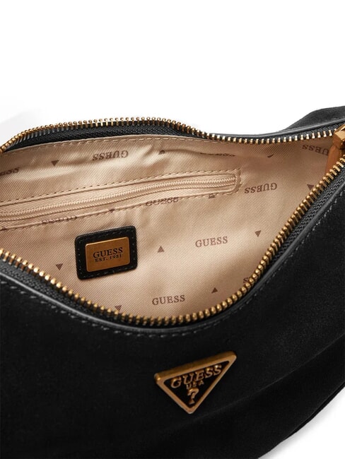 AMITA Sac bandouli&egrave;re en cuir NOIR - Sacs pour Femme