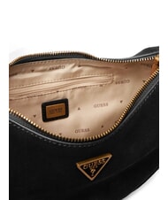 GUESS AMITA Sac bandouli&egrave;re en cuir NOIR - Sacs pour Femme - 6