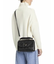 GUESS TISHA Sac à main avec bandoulière logo noir - Sacs pour Femme - 6