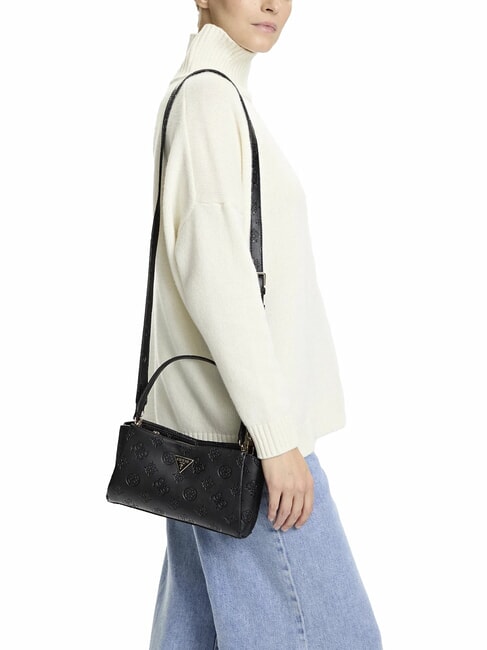 TISHA Sac à main avec bandoulière logo noir - Sacs pour Femme