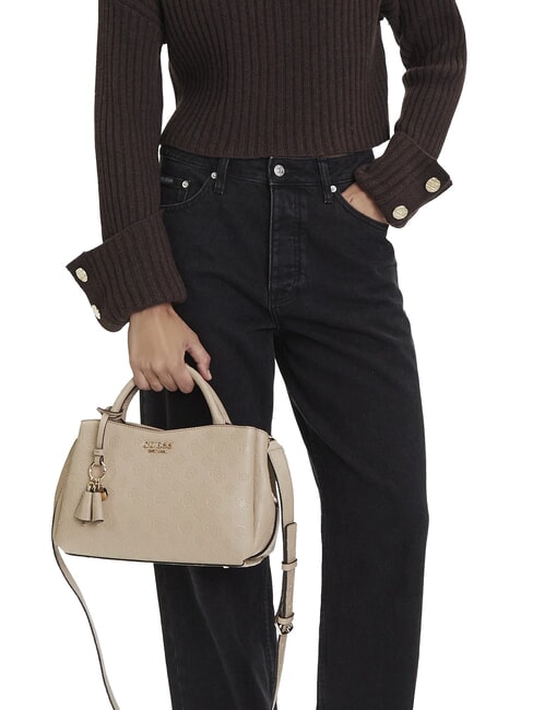 PHOEBE Sac à main avec bandoulière logo simplement taupe - Sacs pour Femme