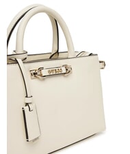 GUESS LEFIA  Sac &agrave; main avec bandouli&egrave;re OFFWHITE - Sacs pour Femme - 4