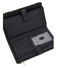 GUESS VALLA grand portefeuille matelass&eacute; NOIR - Portefeuilles Femme - 2