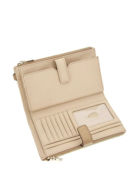 VALLA grand portefeuille matelass&eacute; BEIGE - Portefeuilles Femme