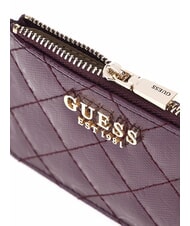 GUESS IDRA Porte-cartes plat avec fermeture &eacute;clair vin - Portefeuilles Femme - 3