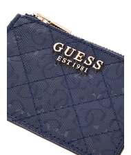 GUESS IDRA Porte-cartes plat avec fermeture &eacute;clair minuit - Portefeuilles Femme - 3