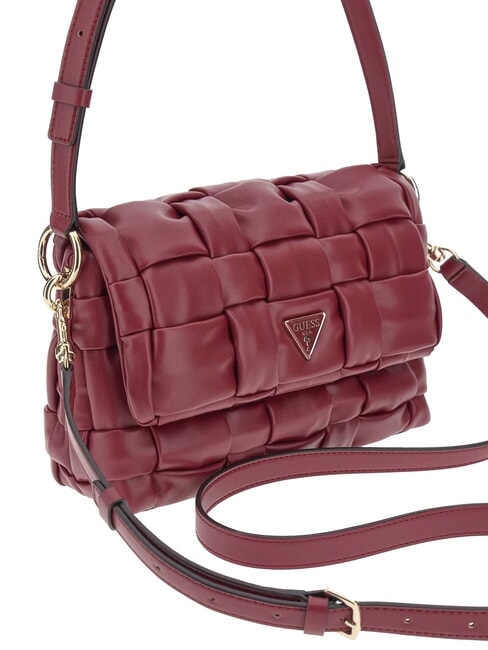 MARION Sac bandoulière tissé avec bandoulière ROUGE - Sacs pour Femme