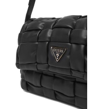 GUESS MARION Sac bandoulière tissé avec bandoulière NOIR - Sacs pour Femme - 3