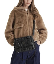 GUESS MARION Sac bandoulière tissé avec bandoulière NOIR - Sacs pour Femme - 5