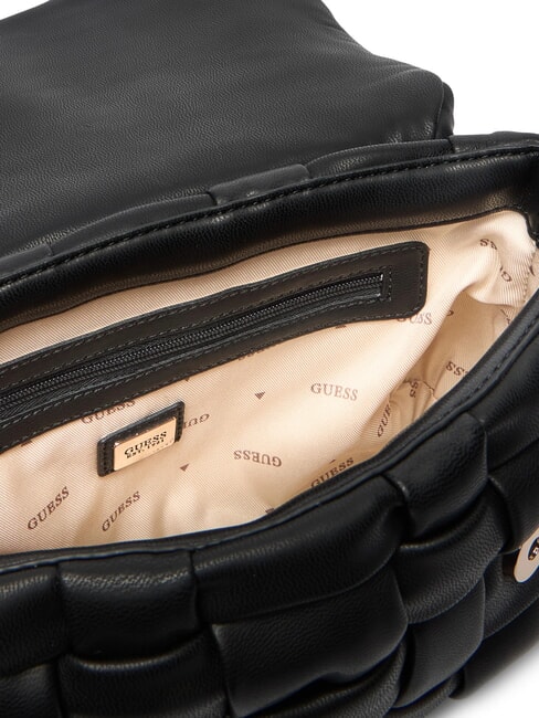 MARION Sac bandoulière tissé avec bandoulière NOIR - Sacs pour Femme