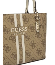 GUESS NOELLE Sac cabas imprimé à bandoulière LOGO DE LAIT - Sacs pour Femme - 3