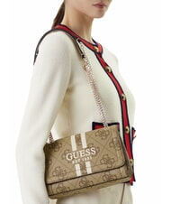GUESS NOELLE 2 Sac bandoulière logoté, sac porté croisé LOGO DE LAIT - Sacs pour Femme - 5