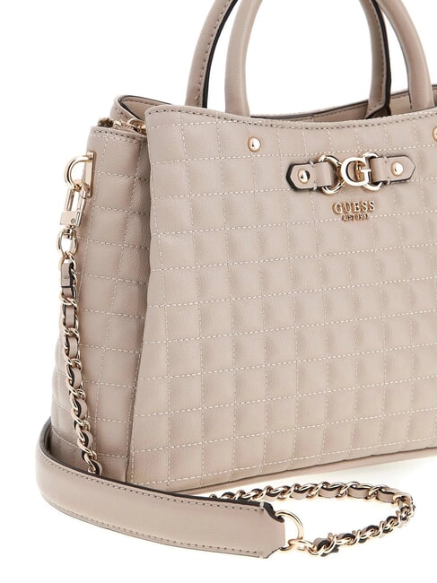 NADIRA Sac à main matelassé avec bandoulière taupe clair - Sacs pour Femme