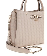 GUESS NADIRA Sac à main matelassé avec bandoulière taupe clair - Sacs pour Femme - 3
