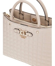 GUESS NADIRA Sac à main matelassé avec bandoulière taupe clair - Sacs pour Femme - 5