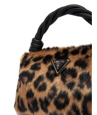 GUESS SHAIDA sac &agrave; main &agrave; imprim&eacute; animal l&eacute;opard - Sacs pour Femme - 4