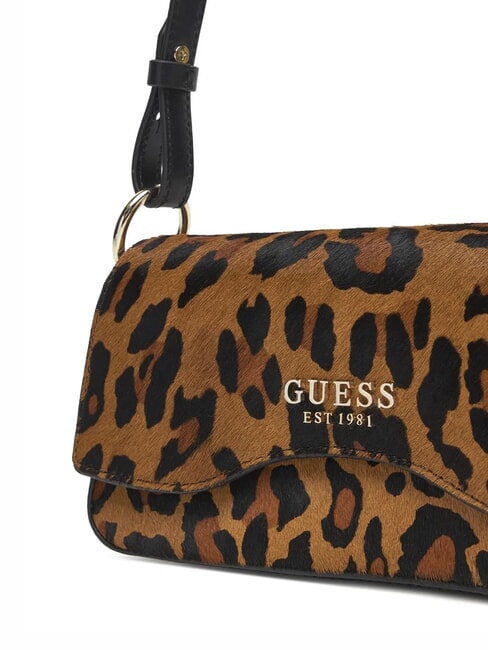DOMITILLA Sac bandoulière en cuir animalier St. léopard - Sacs pour Femme