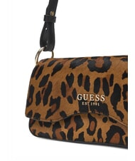 GUESS DOMITILLA Sac bandoulière en cuir animalier St. léopard - Sacs pour Femme - 3
