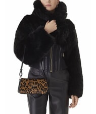 GUESS DOMITILLA Sac bandoulière en cuir animalier St. léopard - Sacs pour Femme - 5
