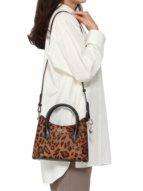 DOMITILLA Sac &agrave; main en cuir St. Animalier l&eacute;opard - Sacs pour Femme