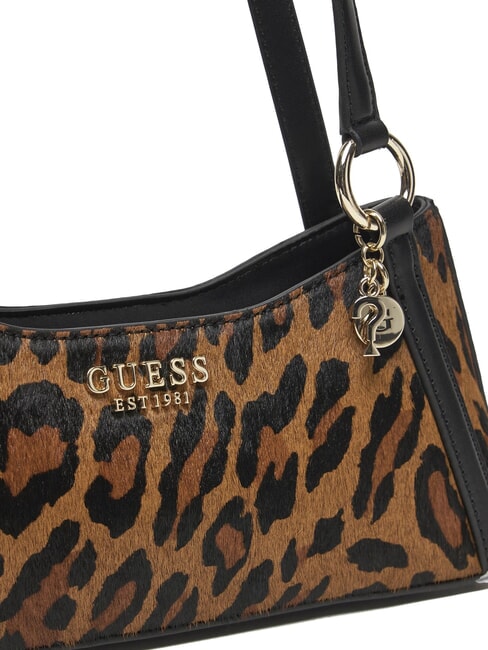 DOMITILLA Sac bandoulière en cuir animalier St. léopard - Sacs pour Femme