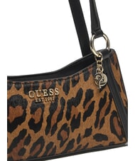GUESS DOMITILLA Sac bandoulière en cuir animalier St. léopard - Sacs pour Femme - 3