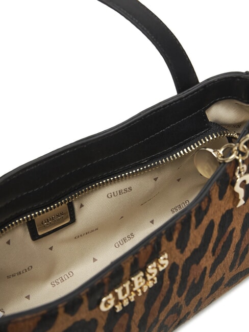 DOMITILLA Sac bandoulière en cuir animalier St. léopard - Sacs pour Femme
