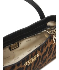 GUESS DOMITILLA Sac bandoulière en cuir animalier St. léopard - Sacs pour Femme - 6