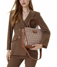 GUESS NEDA Sac cabas en tissu jacquard LOGO DE LAIT - Sacs pour Femme - 5