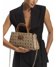 GUESS NEDA sac à main en tissu jacquard LOGO DE LAIT - Sacs pour Femme - 5