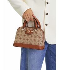 GUESS NEDA Sac dôme en tissu jacquard LOGO DE LAIT - Sacs pour Femme - 5