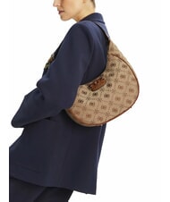 GUESS NEDA Sac &agrave; bandouli&egrave;re hobo en tissu jacquard LOGO DE LAIT - Sacs pour Femme - 4