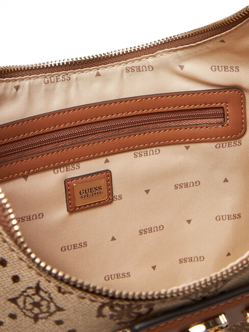 NEDA Sac &agrave; bandouli&egrave;re hobo en tissu jacquard LOGO DE LAIT - Sacs pour Femme