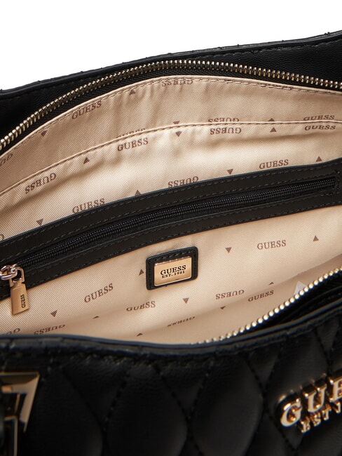 VALLA Sac &agrave; main matelass&eacute; avec bandouli&egrave;re NOIR - Sacs pour Femme