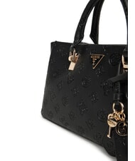 GUESS TISHA Sac &agrave; main avec bandouli&egrave;re logo noir - Sacs pour Femme - 3