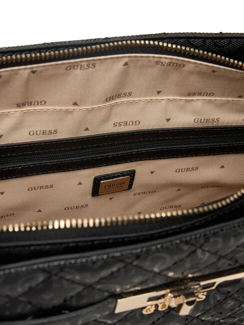 IDRA Sac cabas matelass&eacute; &agrave; bandouli&egrave;re NOIR - Sacs pour Femme