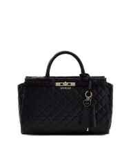 GUESS IDRA Sac &agrave; main matelass&eacute; avec bandouli&egrave;re NOIR - Sacs pour Femme - 2