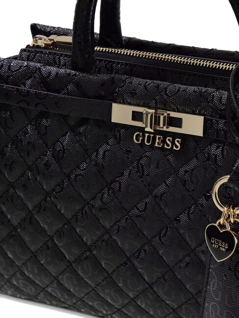 IDRA Sac &agrave; main matelass&eacute; avec bandouli&egrave;re NOIR - Sacs pour Femme