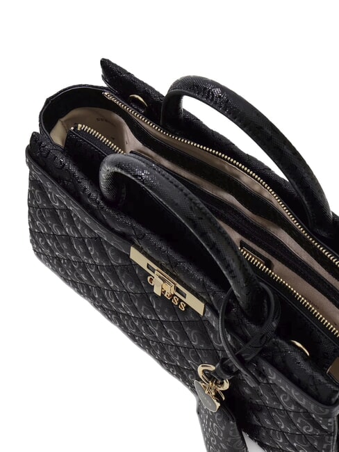 IDRA Sac &agrave; main matelass&eacute; avec bandouli&egrave;re NOIR - Sacs pour Femme