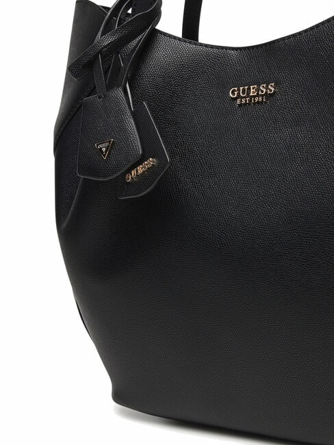 AMORETTE Sac bandouli&egrave;re avec pochette NOIR - Sacs pour Femme