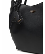 GUESS AMORETTE Sac bandouli&egrave;re avec pochette NOIR - Sacs pour Femme - 7