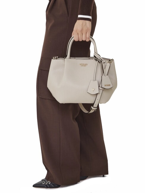 AMORETTE Sac &agrave; main avec bandouli&egrave;re taupe clair - Sacs pour Femme