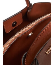 GUESS AMORETTE Sac &agrave; main avec bandouli&egrave;re COGNAC - Sacs pour Femme - 6