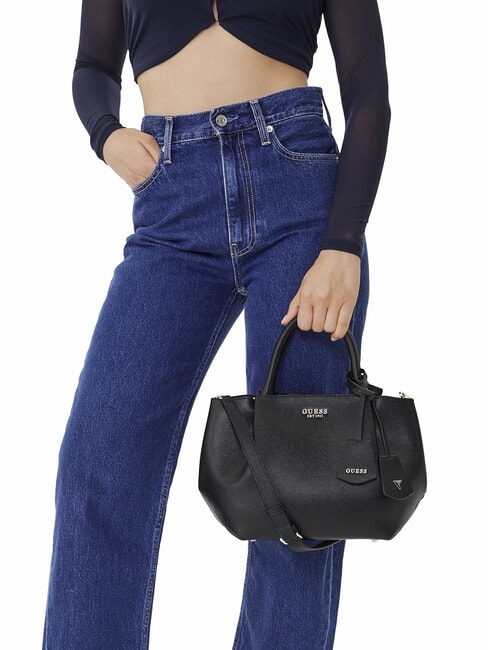 AMORETTE Sac &agrave; main avec bandouli&egrave;re NOIR - Sacs pour Femme