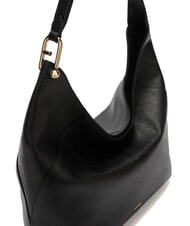 FURLA LARA sac bandouli&egrave;re en cuir Noir - Sacs pour Femme - 3
